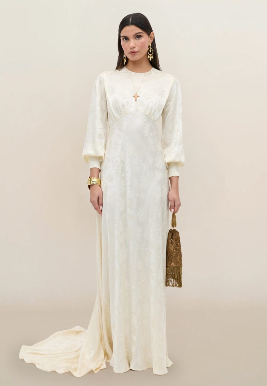 Clementine - Daisy Jacquard Champagne