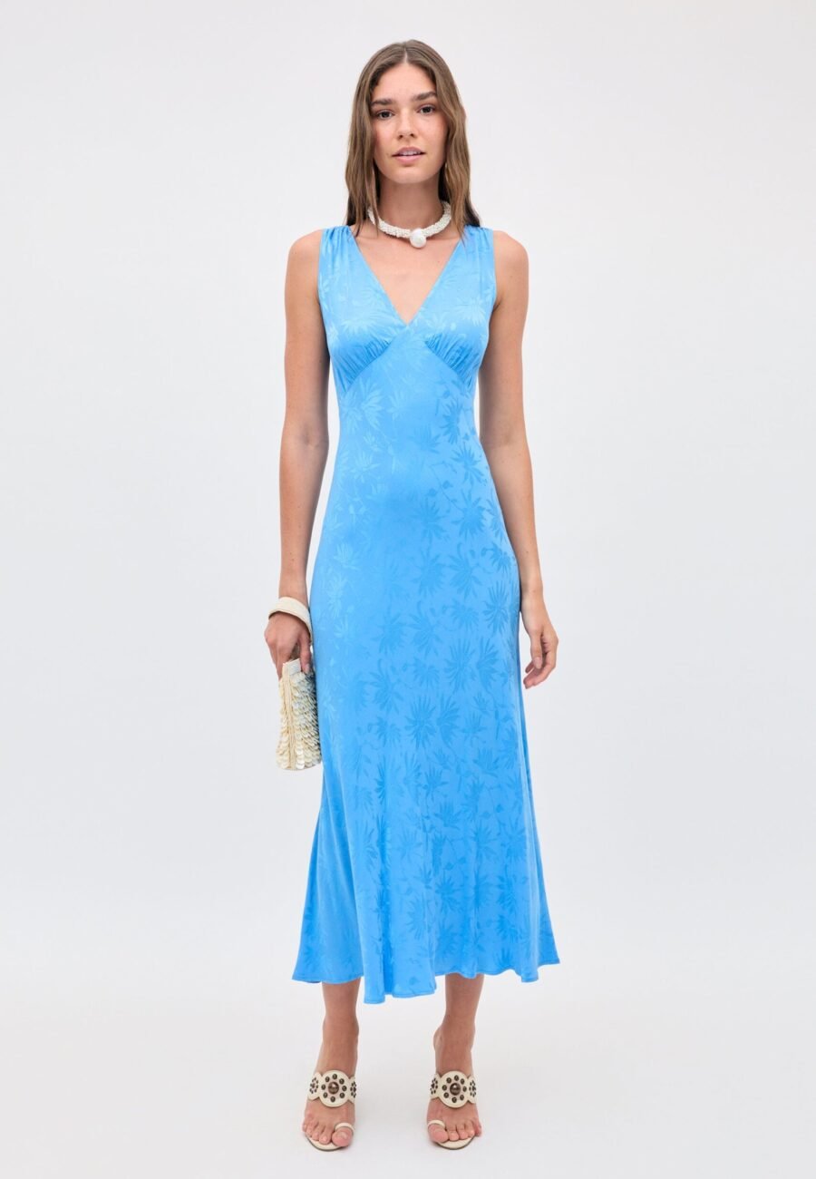 Sandrine - Daisy Jacquard Blue